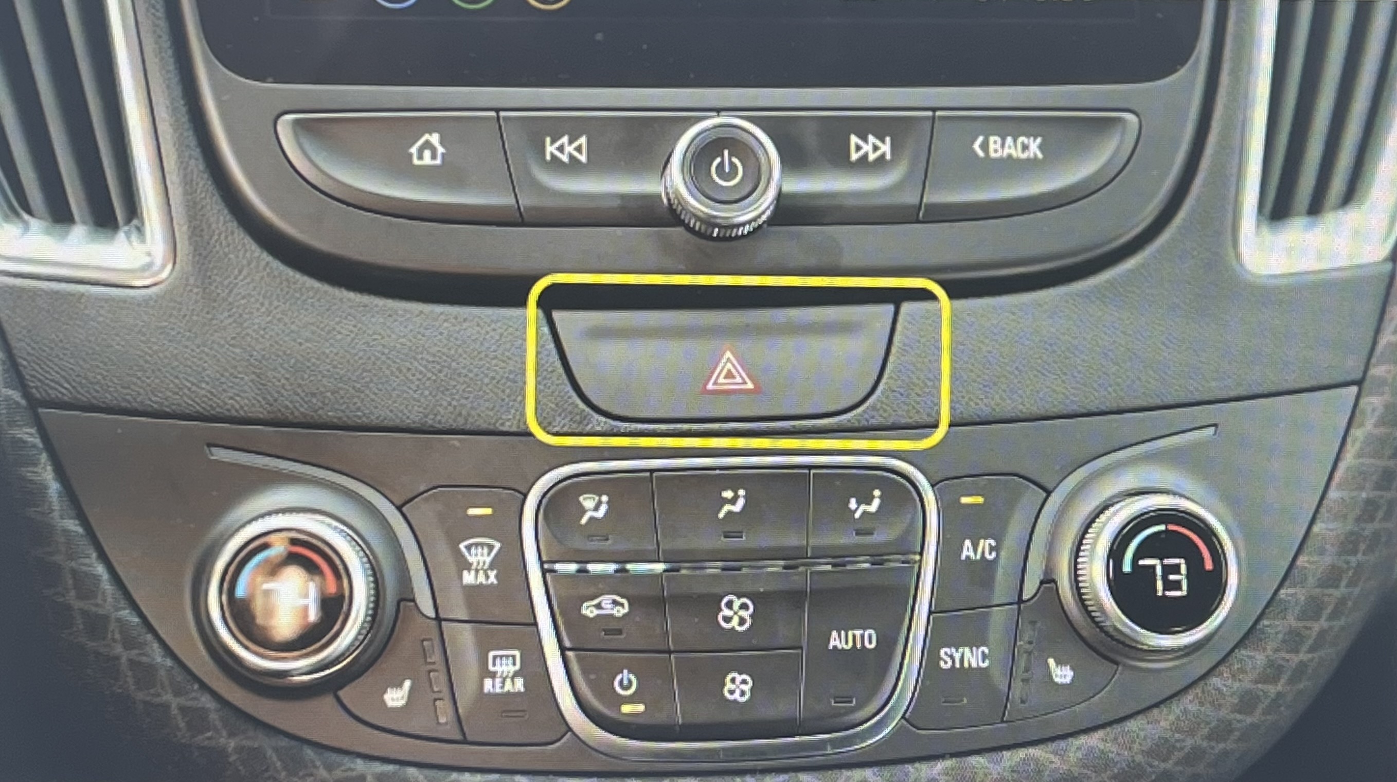 <ul><li><p>Purpose: Alert other drivers of problem or vehicle presence</p></li><li><p>Locations: top or right side of steering column, or near center of dashboard. May be located elsewhere.</p></li></ul>