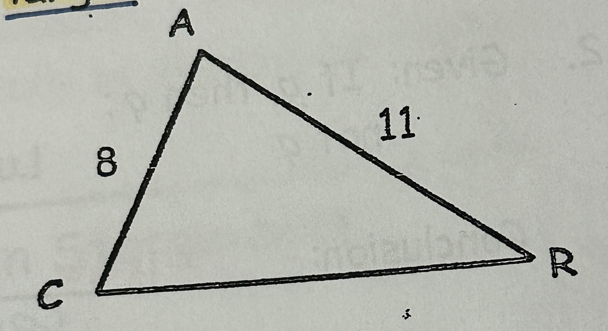 <p>Triangle inequality thm.</p>