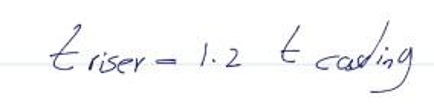 <p>Known to be 4 min/cm² for certain mold conditions.</p>