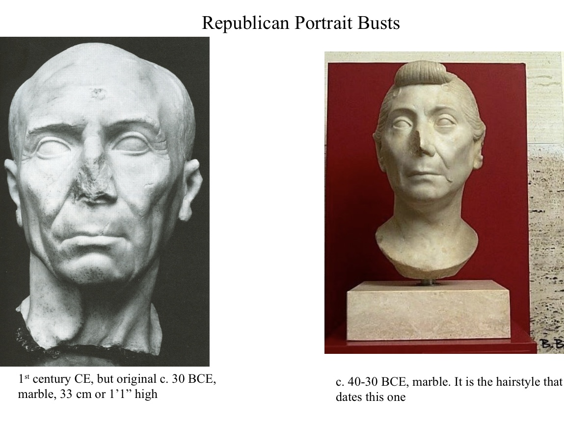 <p>Roman portrait busts</p>
