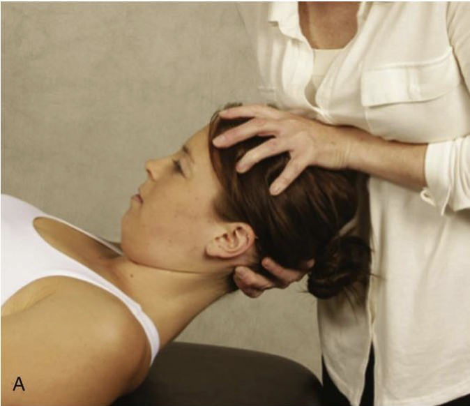 <p>-Assesses for Cervicogenic Headache </p><p>-Procedure: Patient Supine and the cervical spine passively maximally flexed. the examiner passively rotates head left and right </p><p>-Positive if patient reports onset of pain or if examiner encounters firm resistance at an estimated range of motion that is reduced by more than 10 degrees from normal of 44 degrees </p>