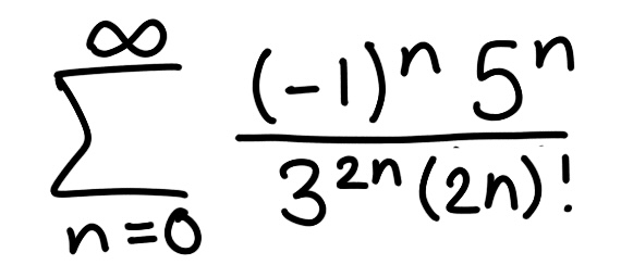 <p><span>Find the sum of the series</span></p>