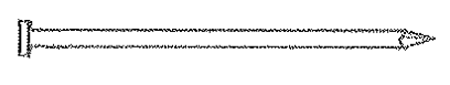 <p>A nail made by cutting and shaping a piece of round or elliptical wave</p>