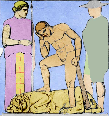 <p>How tall is this Metope?</p>