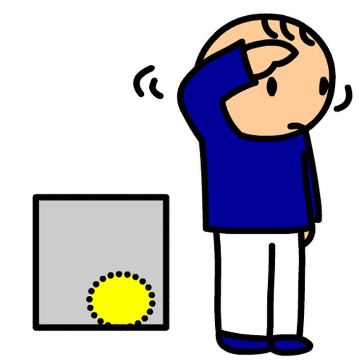 <p>to look for</p>