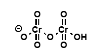 <p>Cr<sub>2</sub>O<sub>7</sub><sup>2-</sup></p>