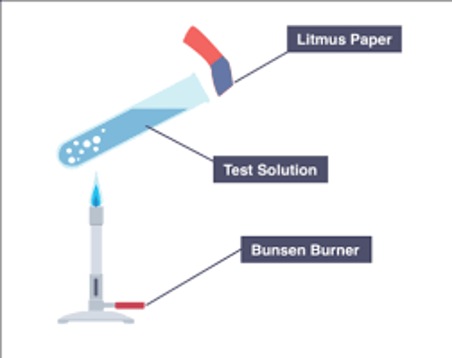 <p>Gas produced (when warmed with NaOH) turns red litmus paper blue</p>