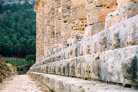 <p>Top platform or step that columns stand on</p>