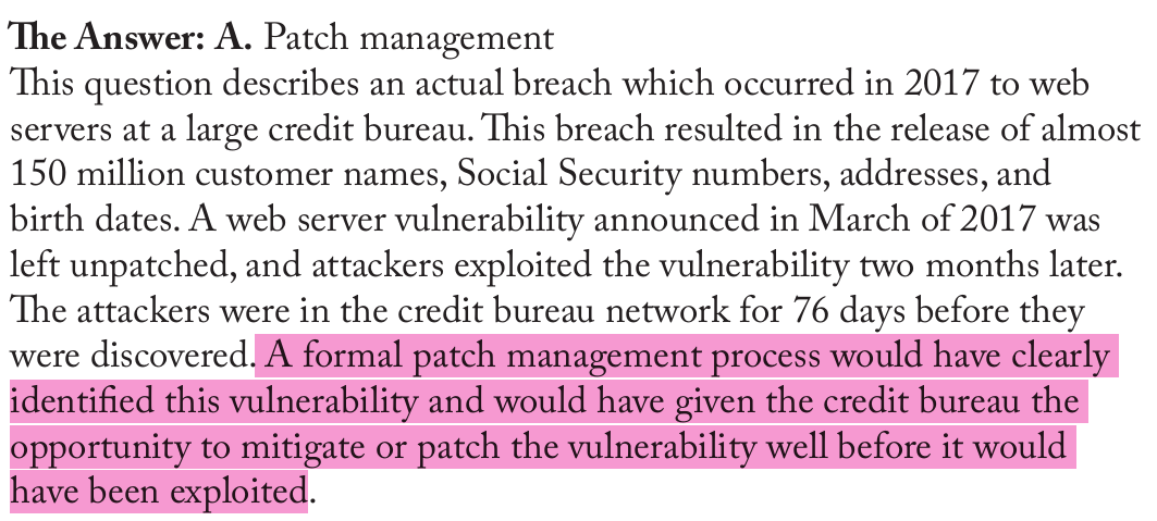 <p>Patch management</p>