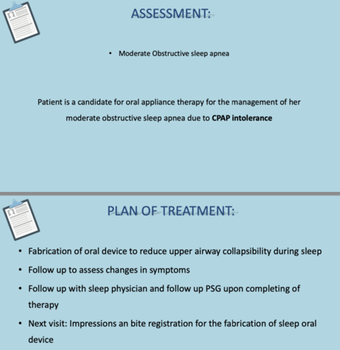 <p>CPAP intolerance</p>