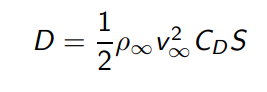 <p>Drag equation</p>