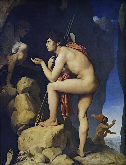 <p>What style was Ingres, Oedipus and the Sphinx, 1808 created in?</p>