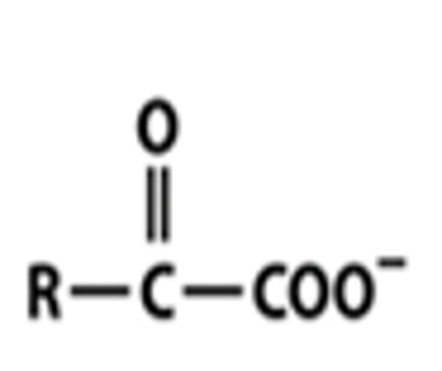 <p>ketone with a COO- attached</p>