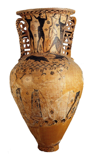 <p><strong>Eleusis Amphora</strong> (The Orientalizing Period)</p>