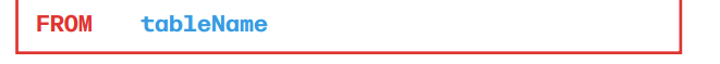 <p>A command in DML that specifies the table name from which to retrieve data.</p>