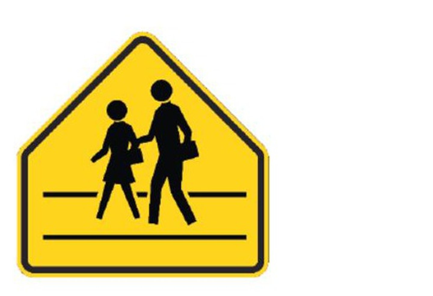 <p>B. School crossing ahead.</p>