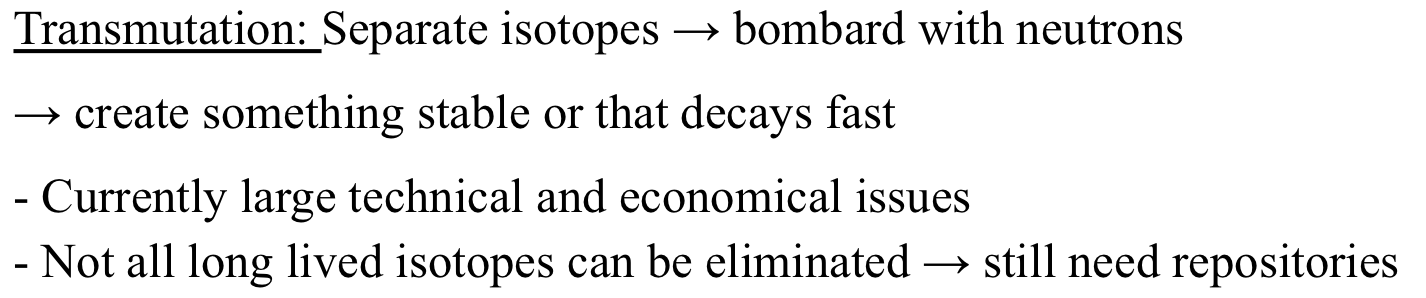 <p>EX) Tc-99 to Tc-100 to Ru-100</p>