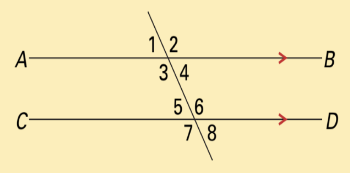 <p><span style="background-color: transparent;"><strong><span>What is the relationship between angles 2 and angle 8?</span></strong></span></p>