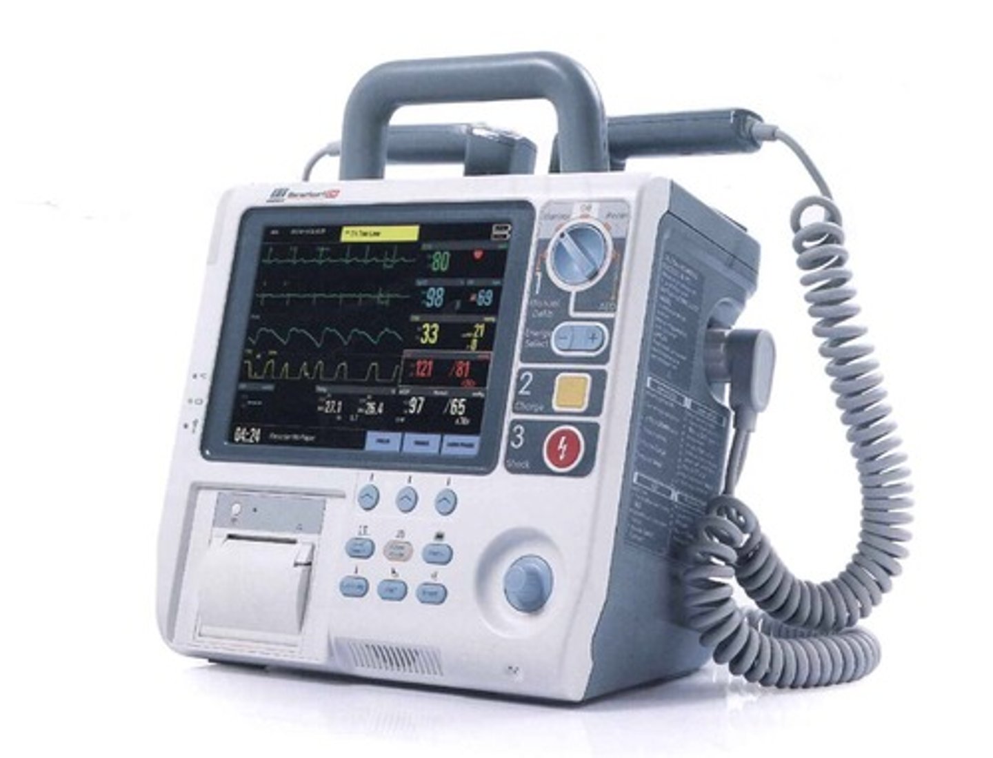 <p>analyzes heart rhythms and send live saving shocks</p>