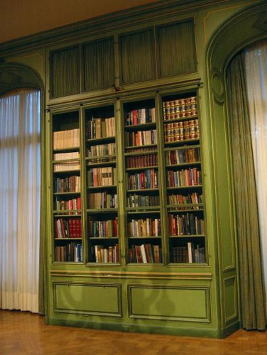 <p>the bookshelf</p>
