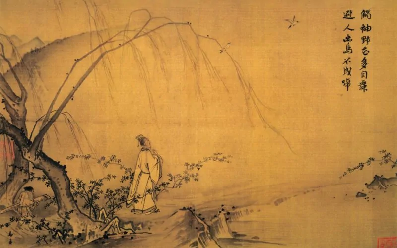 <p>Who is the artist of <strong>On a Mountain Path in Spring</strong>?</p>