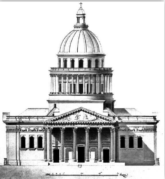 The Pantheon in Paris, France, Jacques-Germain Soufflot and Jean-Baptiste Rondelet