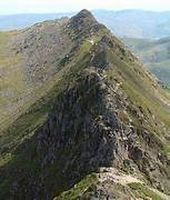 <p>when 2 corries are formed back to back</p>