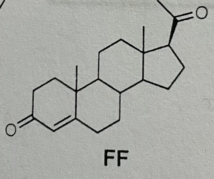 <p>Progesterone </p>