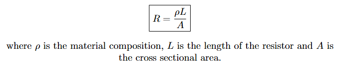 <p>It’s area is measured in circular mils (CM) 100mils = 1 inch (Chapter 3a Resistance)</p>