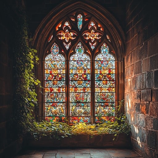 <p>stained-glass window</p>