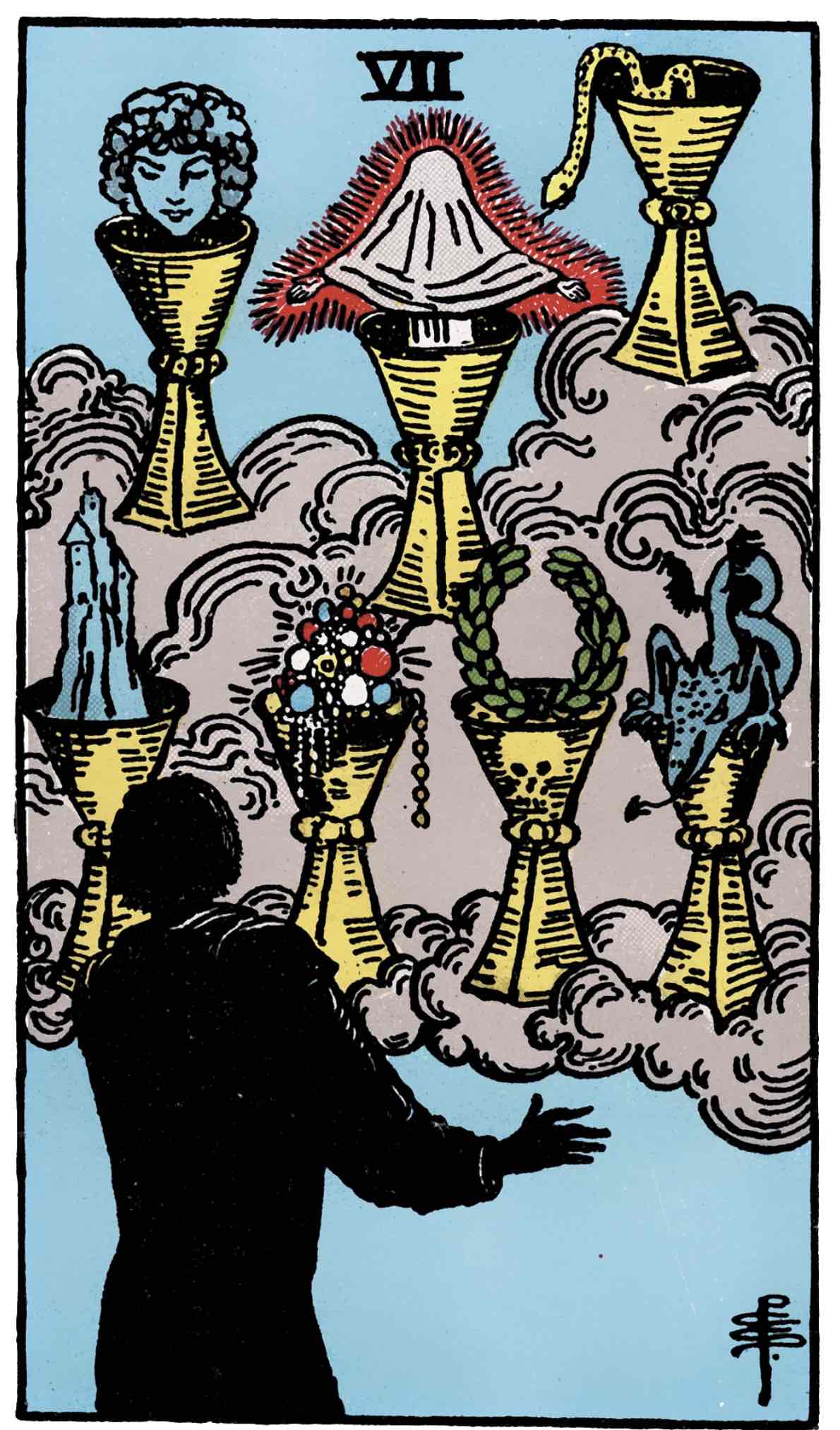 <p>Seven of Cups</p>