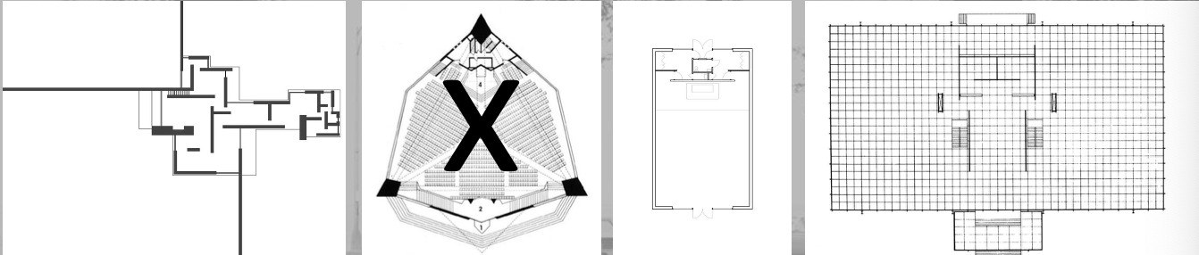 <p>Welk plan is niet van Van der Rohe?</p>