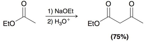 <p>Esters when combined witha strong base and water will form a beta-keto ester. Dieckmann cyclization are intramolecular claisen condensations. </p>