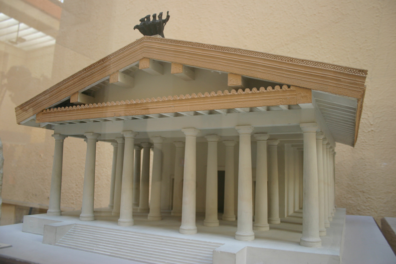 <p><span>Model of Temple of Jupiter Optimus Maximus Rome c. sixth century BCE</span></p>