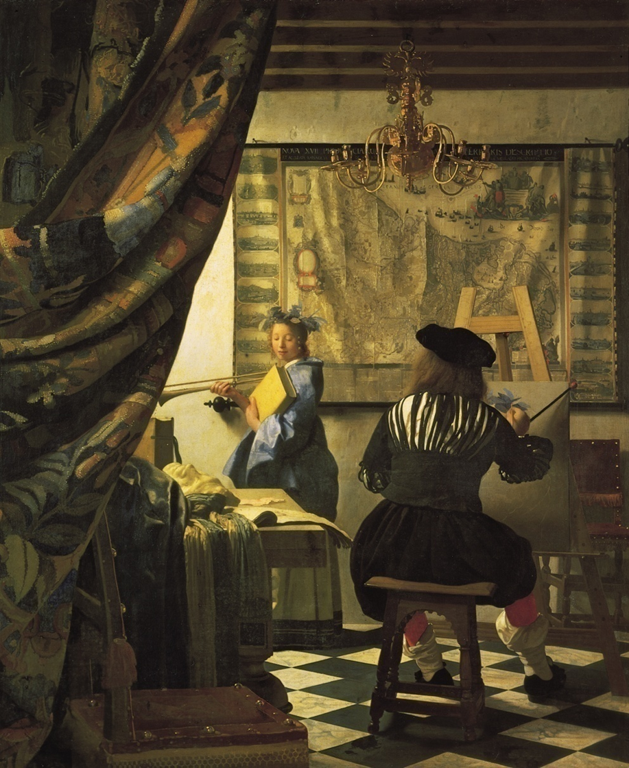 <p><span style="font-family: "Times New Roman", serif; line-height: 115%;"><span>Vermeer, The Art of Painting (1666)</span></span></p>