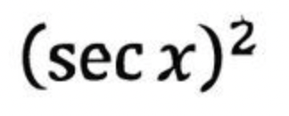 sec^2x