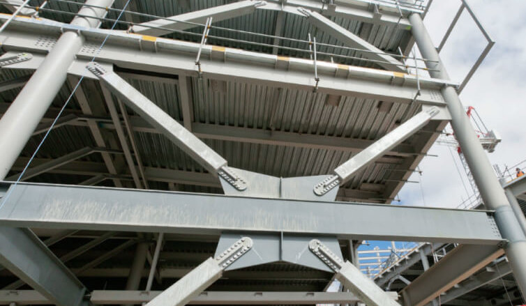 <p>a structural system designed to resist lateral forces, such as wind and earthquakes, by using diagonal bracing to reinforce the frame. These braces prevent excessive sway and improve the stability of buildings.</p>