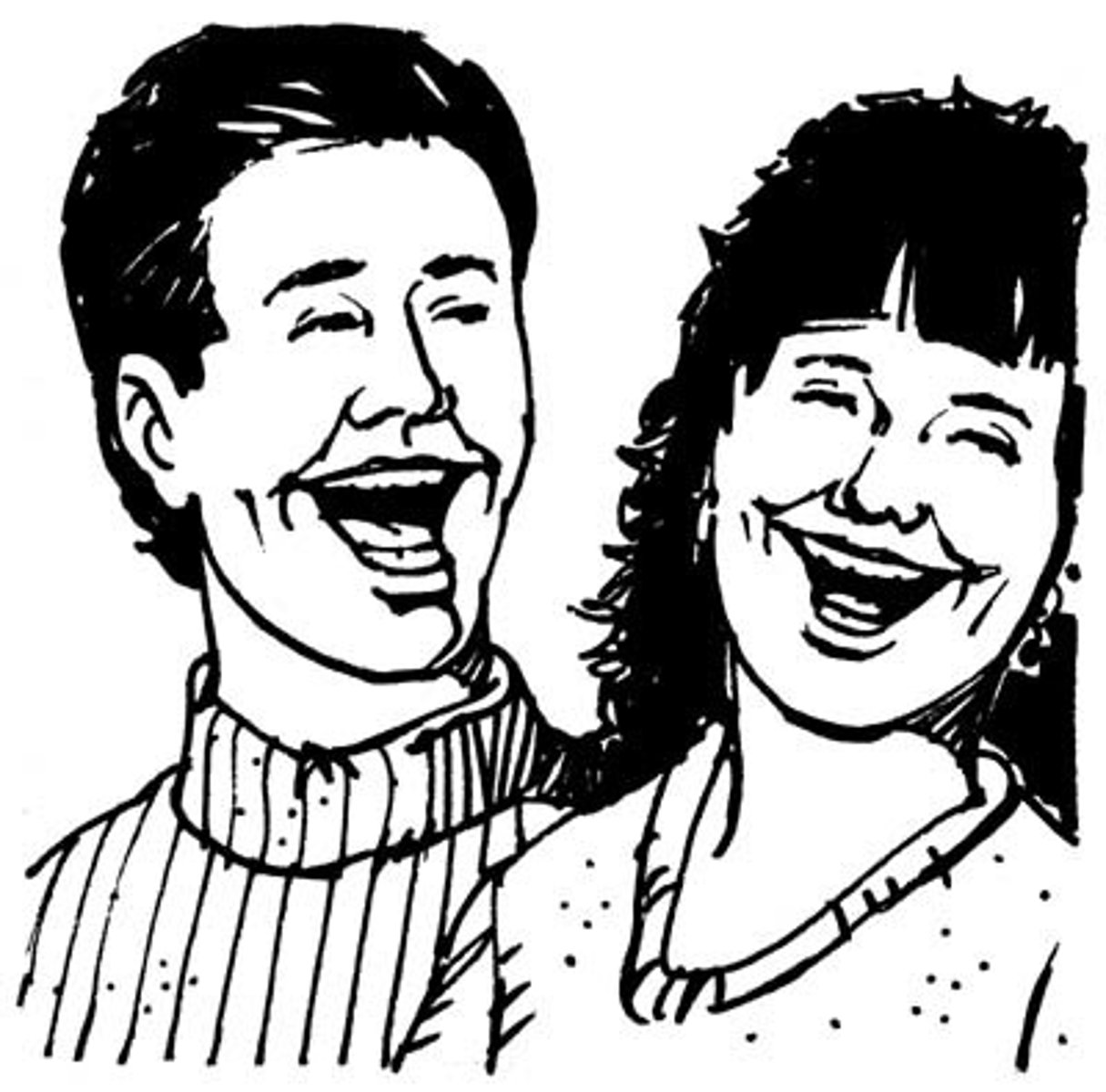 <p>to laugh</p>