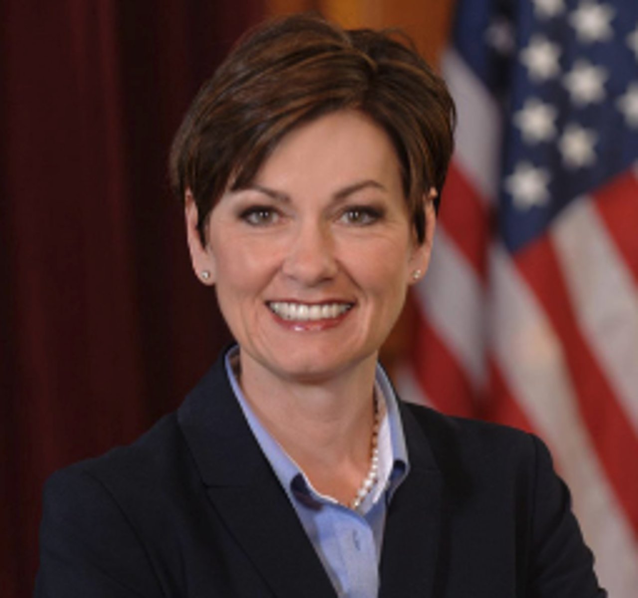 <p>Gov. Kim Reynolds (R)</p>