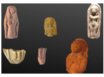 <p>-Mold Made Female Anthropomorphic figurines-Common - ALL over (almost every household) in LB Age-Argument as to who they represent -Not uniform (long, short hair, coursed arms, side arms, etc)-Some support breasts or are carrying children (could be fertility related)</p>