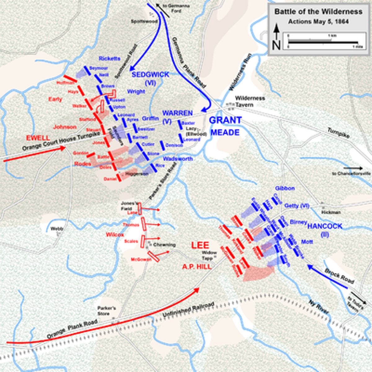 <p>A series of brutal clashes between Ulysses S. Grant's and Robert E. Lee's armies in Virginia, leading up to Grant's capture of Richmond in April of 1865. Having lost Richmond, Lee surrendered to Grant at Appomattox Courthouse.</p>