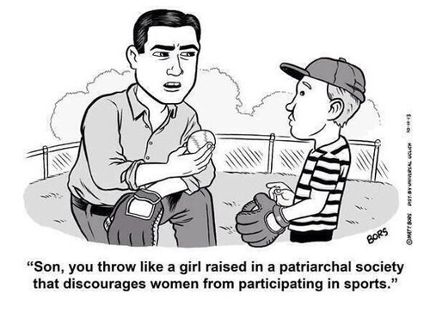 <p>A form of social organization in which a male is the family head and title is traced through the male line</p>