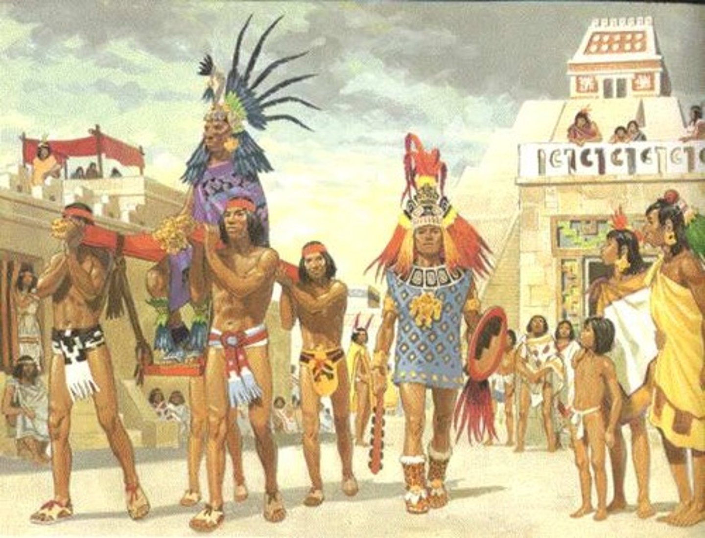 <p>A member of the indigenous people dominant in Mexico before the Spanish conquest of the 16th century.</p>