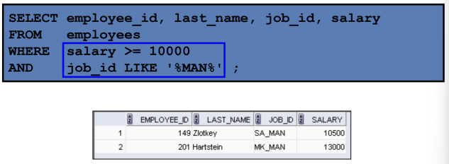 <p>returns TRUE if both component conditions are true</p>