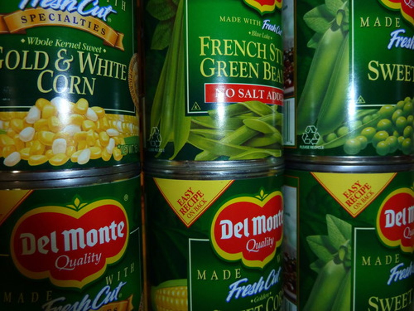 <p>canned food/a can of . . .</p>