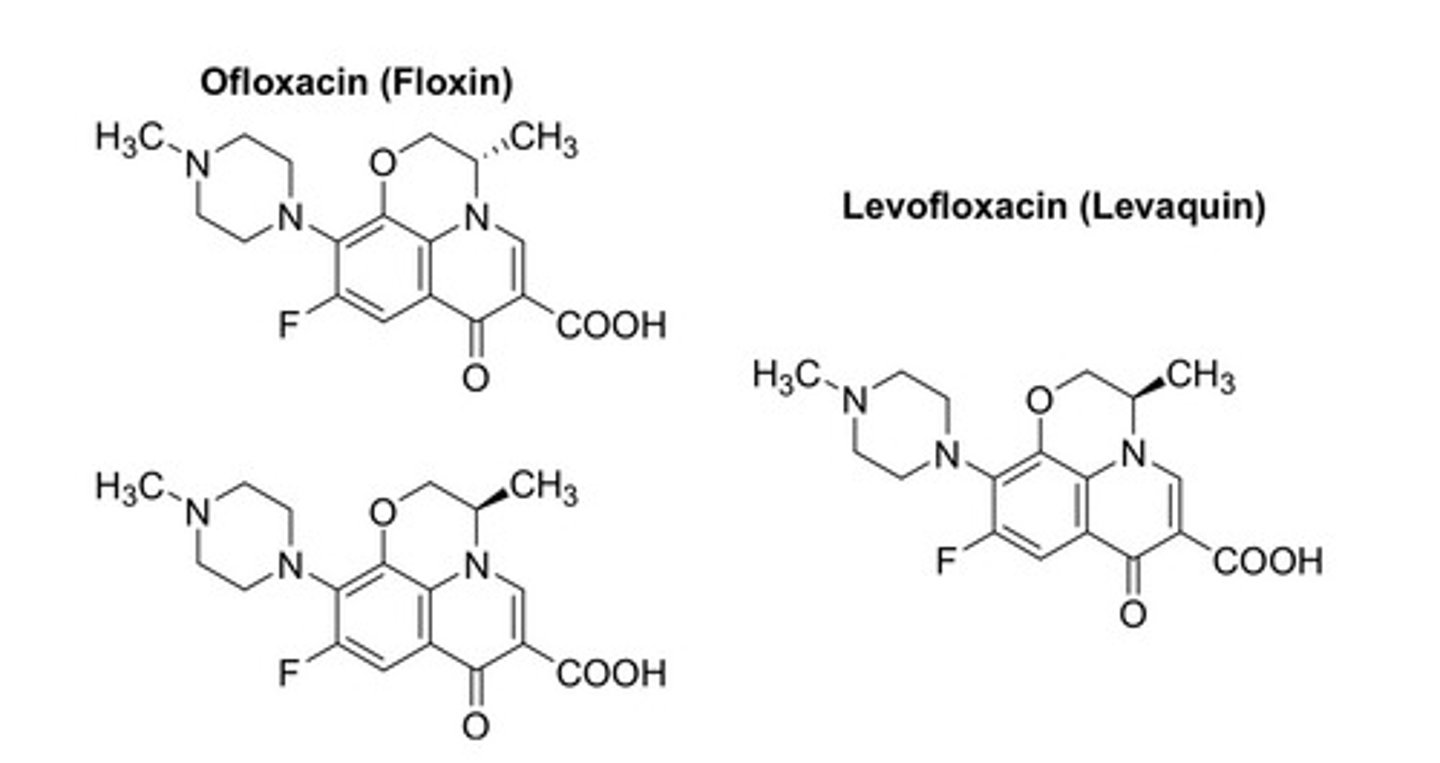 <p>A drug that is already sold as a racemate is patented and sold as a single enantiomer (the eutomer)</p>