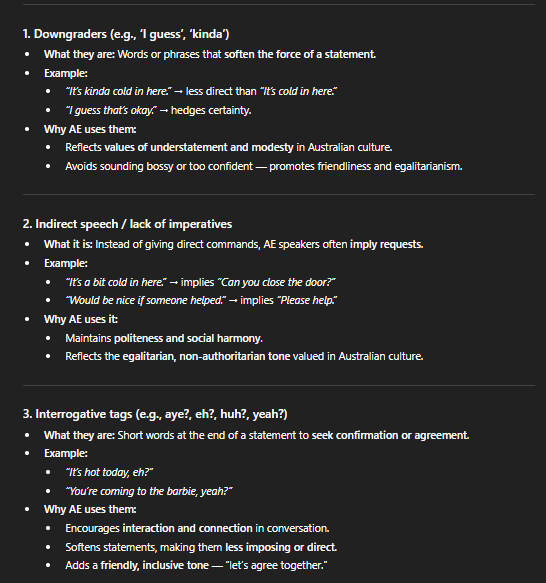 <p>Pertains to the values of Australian society</p>