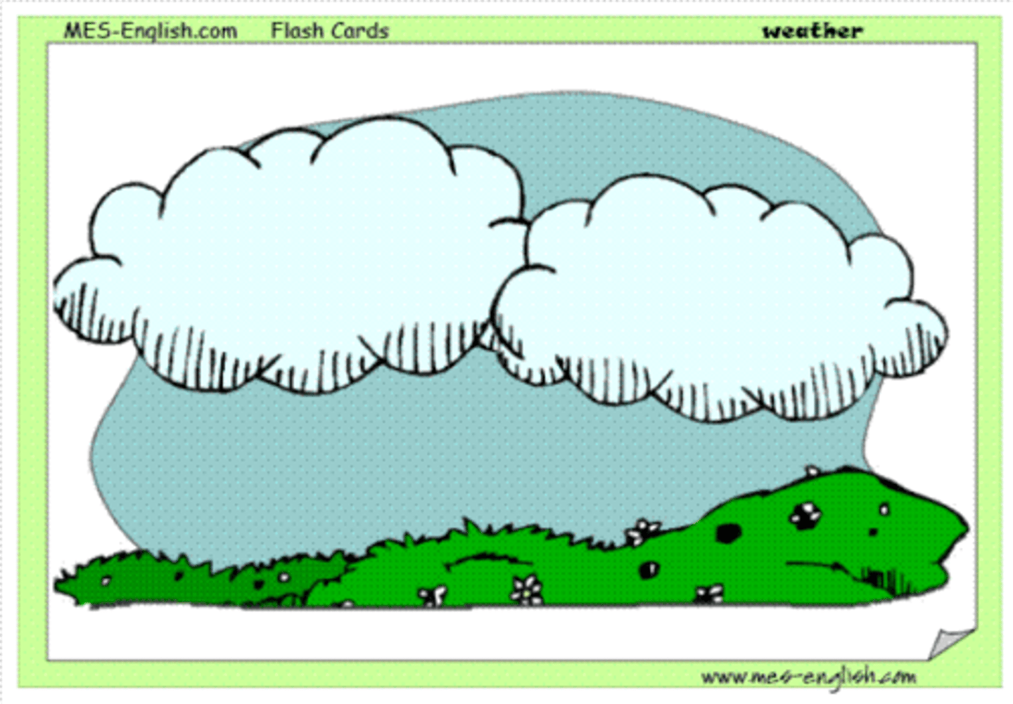 <p>Está (muy) nublado.</p>