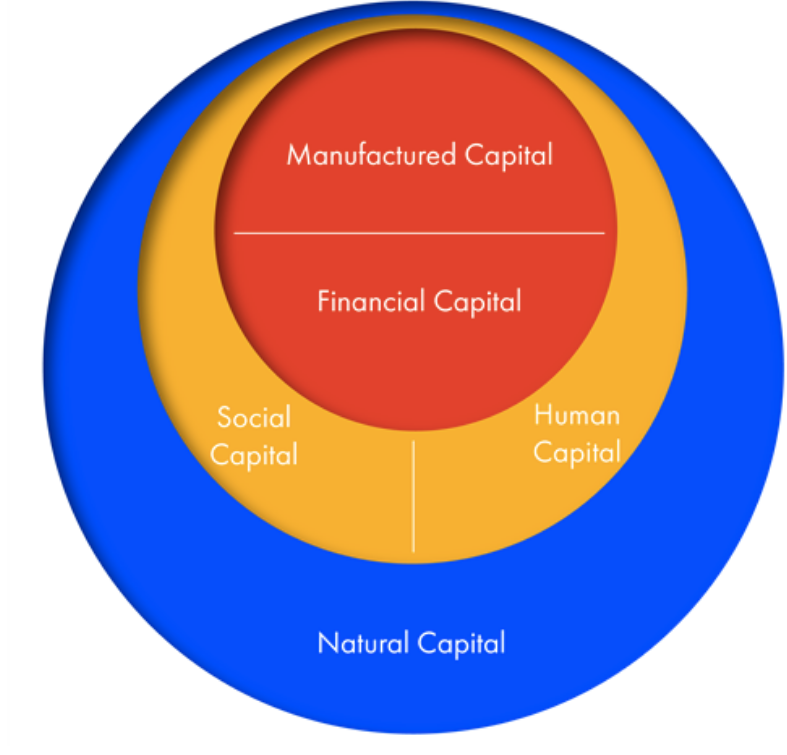 <p>Need to maintain and enhance these capitals to reach sustainability, rather then use and exploit for short term gain.</p>