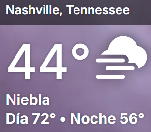 <p>¿Cuál es la temperatura?</p>